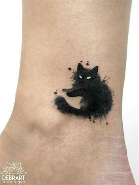 Tattoo uploaded by Lux Luherba • Black Cat Watercolor by Debrart Tattoo Studio #cat #watercolor ...