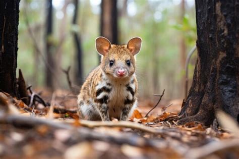 Premium AI Image | A quoll in the natural habitat