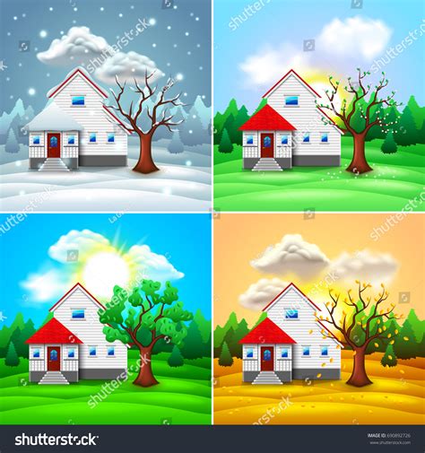 Four Seasons Clip Art Photos, Images & Pictures | Shutterstock