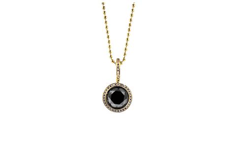 Black Diamond Pendant Necklace - Itay Malkin Jewelry