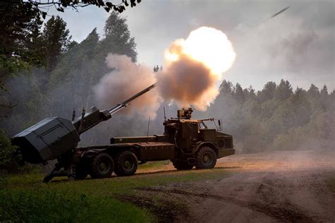 Archer Artillery System, Self Propelled Howitzer, BAE Systems Bofors, FH77BW L52, Swedish Army ...