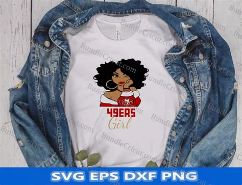 San Francisco 49ers Girl svg- NFL Team Girl Svg- Bundle Cricut