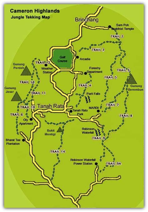 map of cameron highlands - Yvonne Lyman