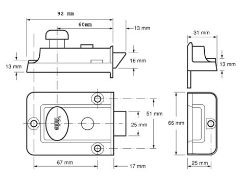 Yale Chrome Nightlatch 77