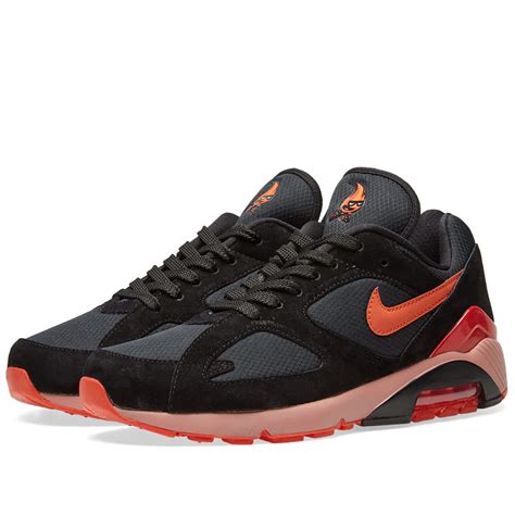 Nike Air Max 180 Black & Team Orange | END. (TW)