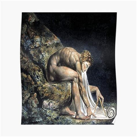 "Isaac Newton-William Blake" Poster by LexBauer | Redbubble