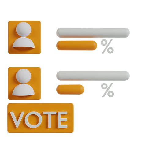 Election democracy 3d icon render clipart 35640790 PNG