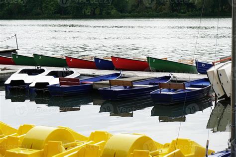 boat rental at lake 7486237 Stock Photo at Vecteezy