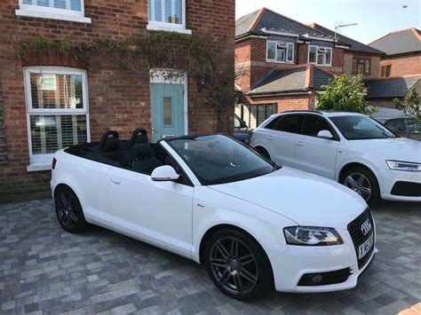 Audi A3 convertible S line Black Edition 2.0 TDI cabriolet white | in Christchurch, Dorset | Gumtree