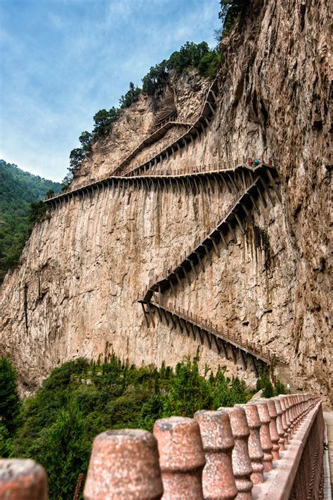 Stairway to Heaven, Mianshan Mountains, Shanxi Providence, China Beautiful Places To Visit ...