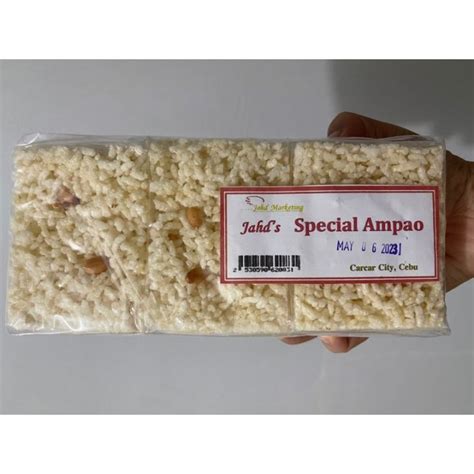 hivj87 Jahd's Special Ampao in Carcar Cebu 6 pcs in pack 140 grams Pop rice | Lazada PH