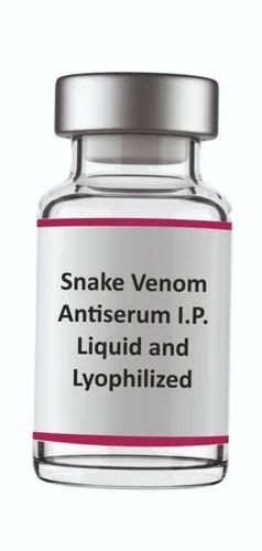 Snake Venom Antiserum at Rs 380/piece | Anti Snake Venom in Greater ...