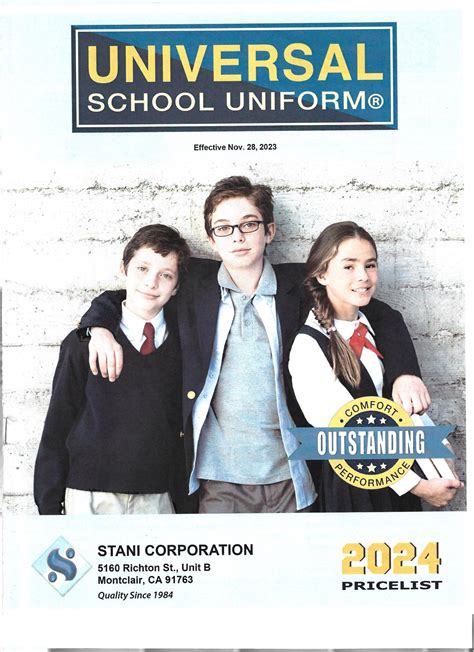 Universal School Uniforms Lineup - Roy Outerwear School Uniforms One Stop Shop