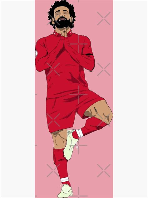 "Mohamed Salah Yoga Goal Celebration" Poster for Sale by WalkDesigns ...