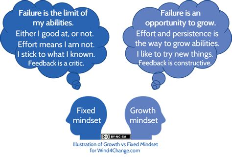 Growth mindset and fixed mindset by Carol Dweck - Wind4Change