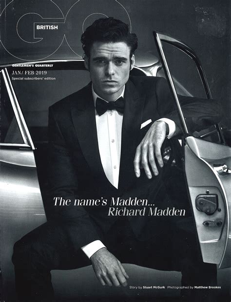 Actor Richard Madden wears BOSS on the pages of GQ magazine # ...