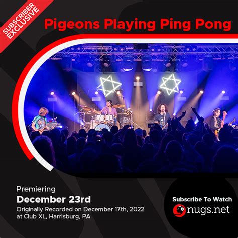 Pigeons Playing Ping Pong Live Concert Setlist at XL Live, Harrisburg, PA on 12-23-2022