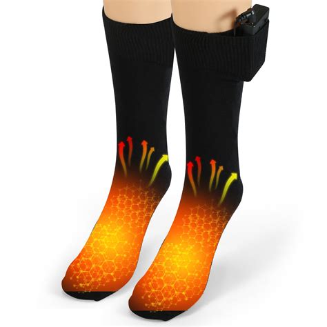 iMounTEK - iMounTEK Unisex Electric Heated Socks Rechargeable Battery Heated Socks Winter Warm ...