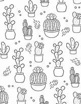 Cute Cactus Coloring Pages For Kids And Adults sketch template