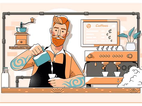 Barista in 2020 | Barista, Illustration character design, Character design