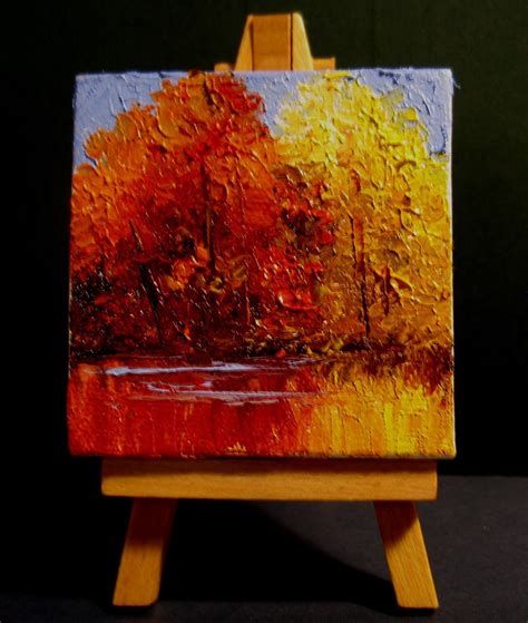 Mini Landscape on Mini Easel - SOLD in 2020 (With images) | Miniature ...