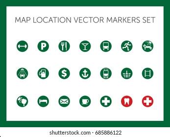 Geo Tagging Set Wit Different Map Stock Vector (Royalty Free) 685886122 ...