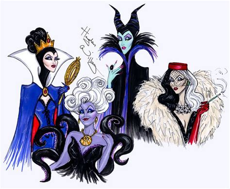 The Disney Villains are out to play! | Disney drawings, Disney art ...