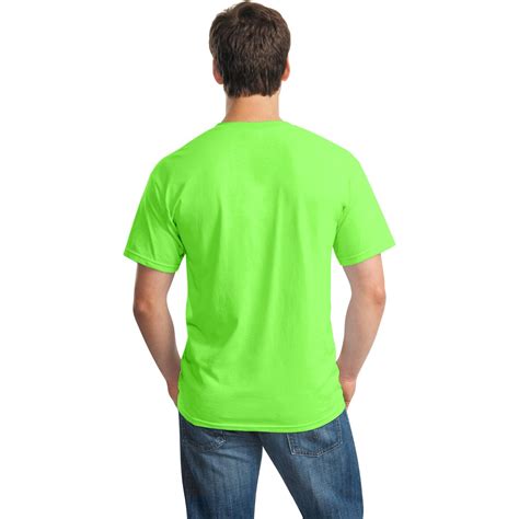 Gildan 5000 Heavy Cotton/Polyester T-Shirt - Neon Green | FullSource.com