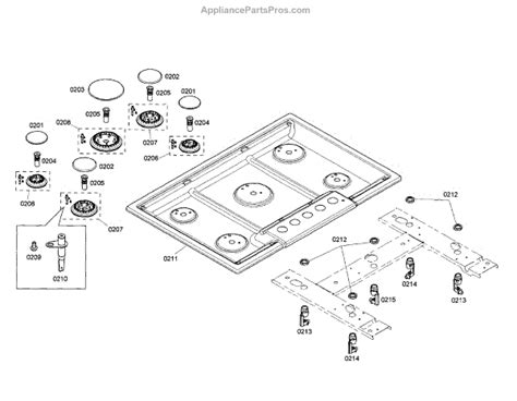 Parts for Bosch NGM8054UC/01: Cooktop Parts - AppliancePartsPros.com