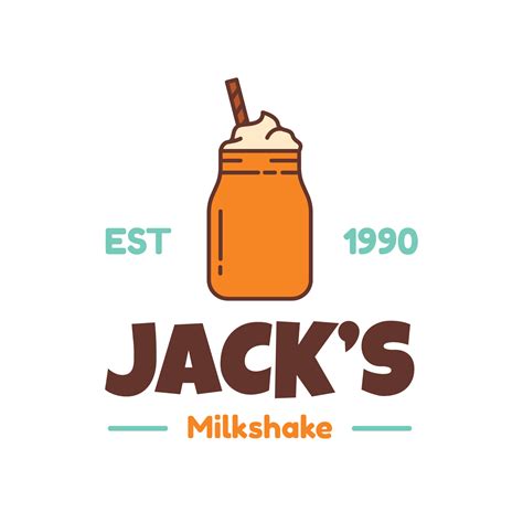 Milkshake Logo Vector 238632 Vector Art at Vecteezy