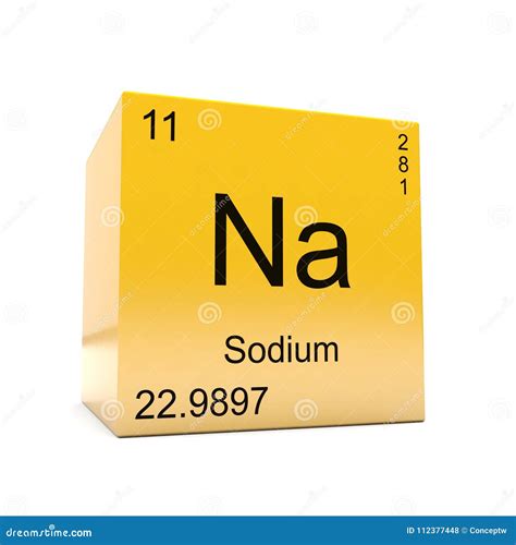 Sodium Symbol On Modern Glass And Metal Icon Stock Image | CartoonDealer.com #110441215