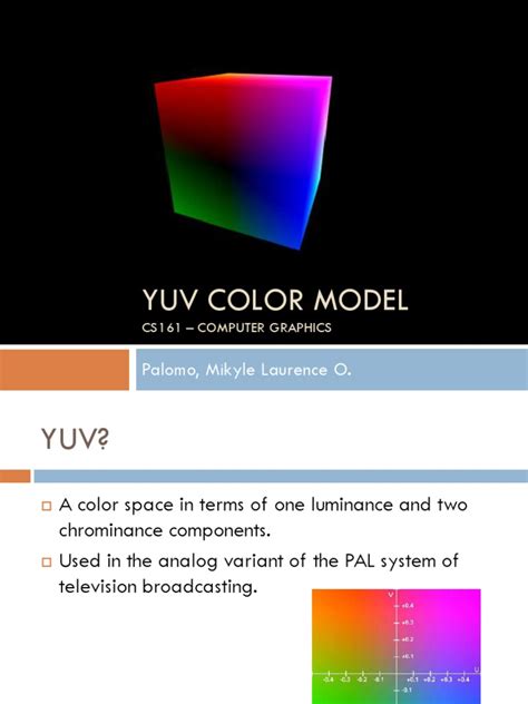 YUV | PDF | Rgb Color Model | Color