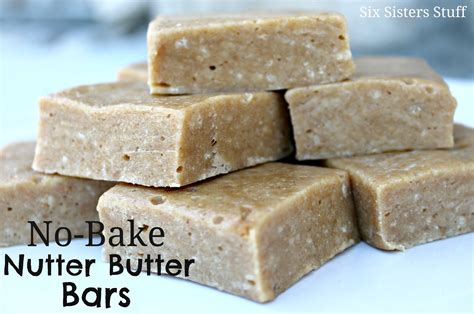 No-Bake Nutter Butter Bars | Six Sisters' Stuff