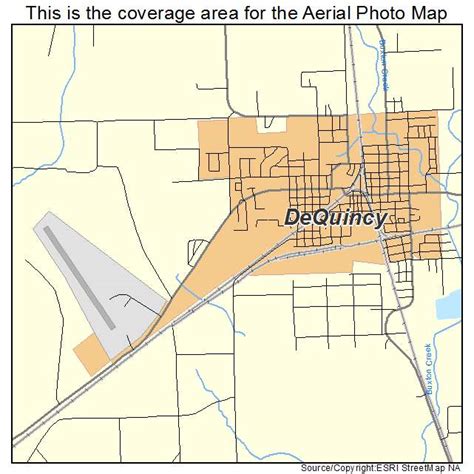 Aerial Photography Map of DeQuincy, LA Louisiana