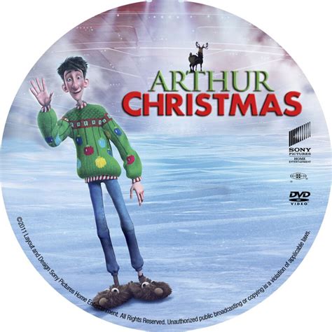 Arthur Christmas (2011) WS R1 - Cartoon DVD - CD Label, DVD Cover, Front Cover