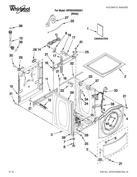 Whirlpool duet front load washer parts diagram