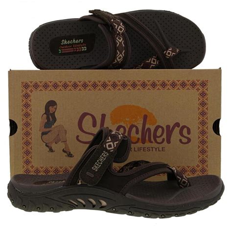 Skechers Outdoor Lifestyle Sandals Womens Waterproof Black Reggae Ladies Nwot 11 M Beige ...