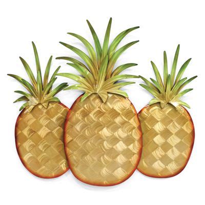 Pineapple Trio Wall Decor by Copper Art | Frontgate