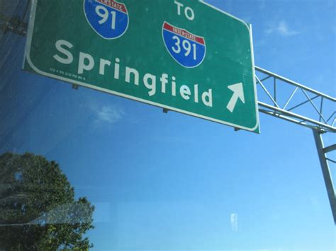 Springfield Massachusetts highway exit road sign - a photo on Flickriver