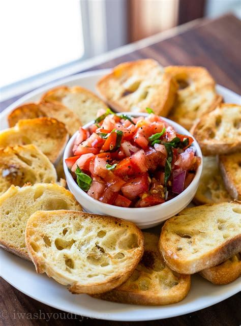 Easy Bruschetta Recipe | I Wash You Dry