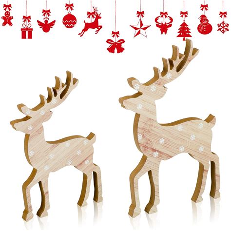 rustic reindeers - Clip Art Library