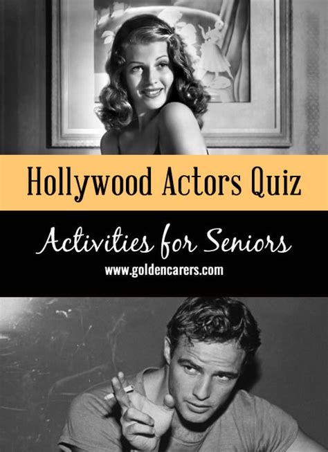 Name The Hollywood Actors