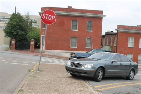 Listing Stop Sign, Car Parked on Sidewalk, Union Avenue at Locust ...