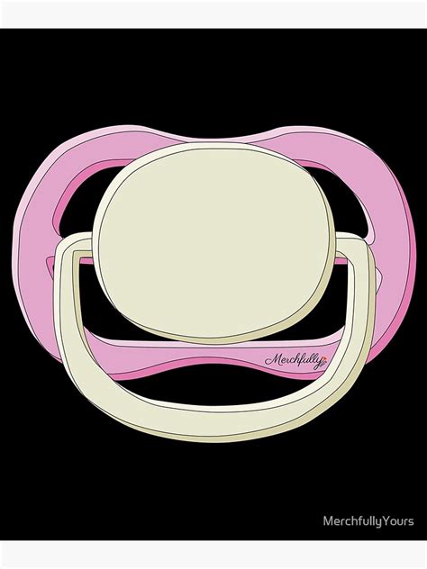 "Cute Pink Baby Pacifier" Poster for Sale by MerchfullyYours | Redbubble