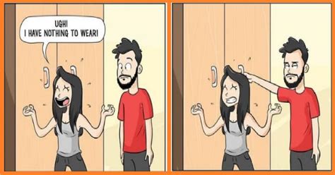 10 Funny Illustrations That Describes The Cute Banter Between A Girlfriend And A Boyfriend - Genmice