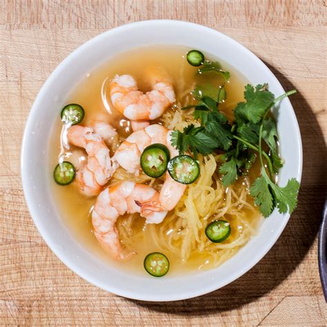 Lemongrass Shrimp Soup with Spaghetti Squash Recipe | Bon Appétit