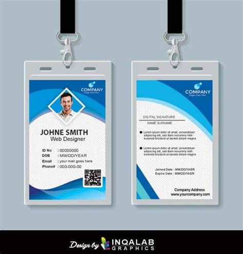 Company ID Card Design Download Free Vector Coreldraw Templates | Cdr ...