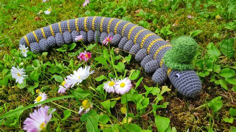 Crochet Worm Amigurumi Toy Crochet Millipede Knitted | Etsy