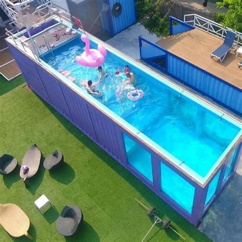 20ft 40ft Above Ground Prefab Shipping Container Swimming Pool