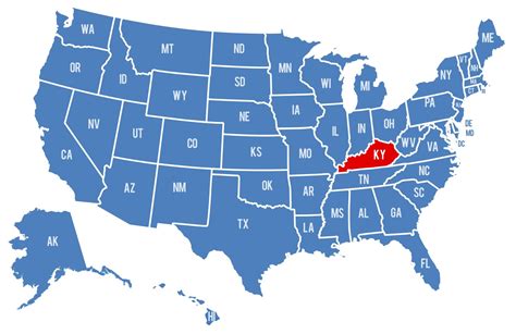 U.S.-Map-Kentucky-Colored-01-2 | The Bottom Line